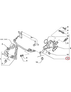 46530844 tubo acqua termostato fiat punto 09-10 -  Az Ricambi  Sei alla ricerca di ricambi per la tua auto d’epoca? 2