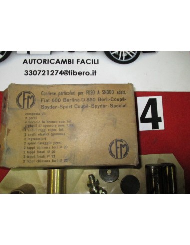 Complessivo kit perni del fuso snodo fiat 600d 850 special berlina sport coupe' -  Az Ricambi  Sei alla ricerca di ricambi pe...