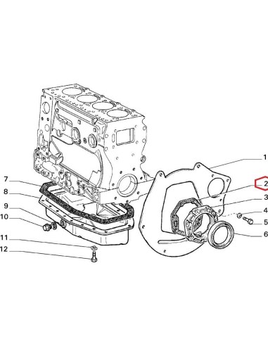 98421265 guarnizione albero motore lato volano fiat croma td lancia thema td -  Az Ricambi  Sei alla ricerca di ricambi per l...