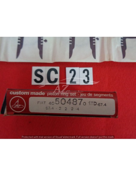 Fasce elastiche Fiat 500 d f l diametro 67,4 std set per 2 pistoni 50487 -  Az Ricambi  Sei alla ricerca di ricambi per la tu...