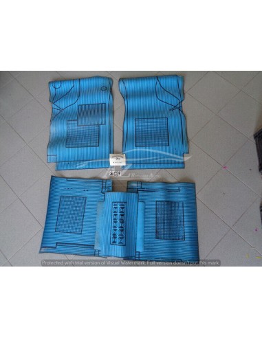 Tappeti in gomma Mercedes colore azzurro