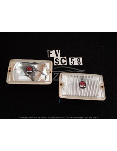 Fendinebbia rettangolare bianco Siem 196 9923