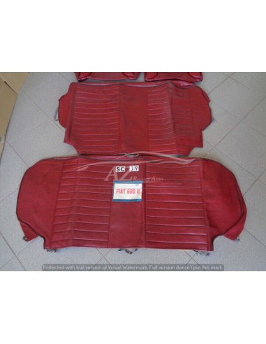 Fodere sedili coprisedili Fiat 600 2° serie rosso venato imbottito -  Az Ricambi  Sei alla ricerca di ricambi per la tua auto...