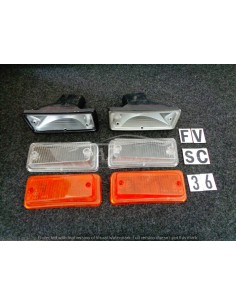 Fanalino plastica trasparente anteriore Fiat 126 coppia...