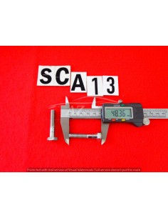 Bullone vite cromato per paraurti coppia lunghezza 48