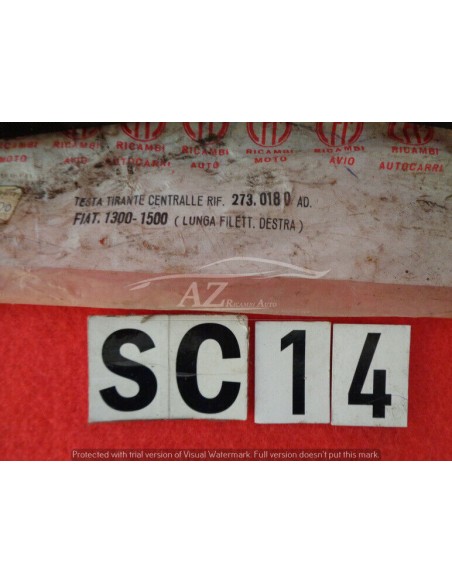 Testina sterzo tirante centrale filettatura dx Fiat 1300 1500 2730180 -  Az Ricambi  Sei alla ricerca di ricambi per la tua a...