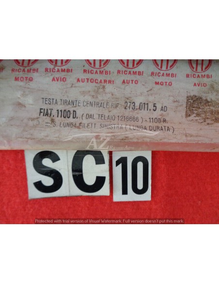 Testina sterzo tirante centrale Fiat 1100 D R filettatura sx 2730115