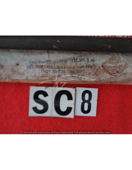 Testina tirante centrale Fiat 1100 103 H filettatura sx L345 -  Az Ricambi  Sei alla ricerca di ricambi per la tua auto d’epoca?