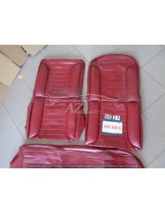 Fodere sedili coprisedili Fiat 600 2° serie rosso venato imbottito -  Az Ricambi  Sei alla ricerca di ricambi per la tua auto... 2