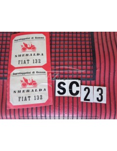 Tappetini Tappeti in gomma rossi Fiat 132 2