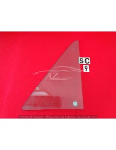 Vetro girevole deflettore sx Fiat 124 125 verde