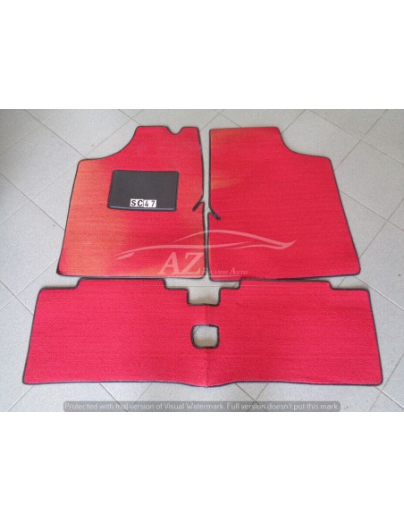 Tappeti in moquette rossa Citroen LNA LN (sbiadito)