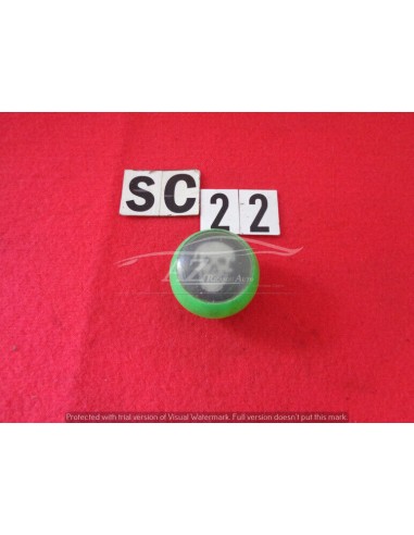 Pomello leva cambio in plastica verde teschio foro da 5mm