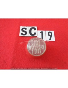 Pomello leva cambio in plastica rosso Fiat 1100 foro da 5mm