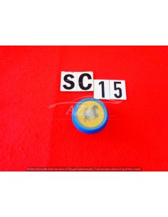 Pomello leva cambio in plastica blu logo Ferrari foro da 5mm