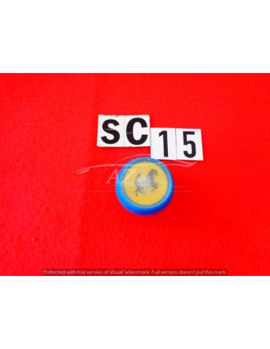 Pomello leva cambio in plastica blu logo...