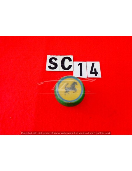 Pomello leva cambio in plastica verde logo Ferrari foro da 5mm
