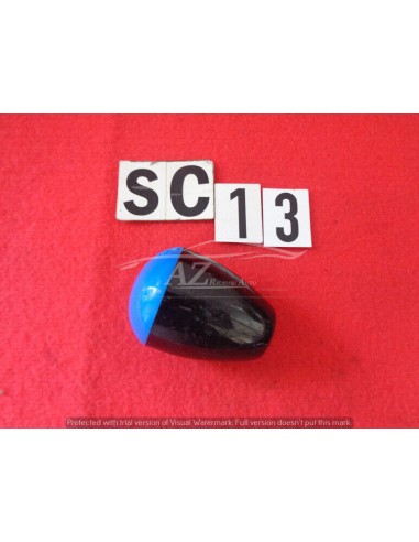 Pomello leva cambio in plastica blu nero
