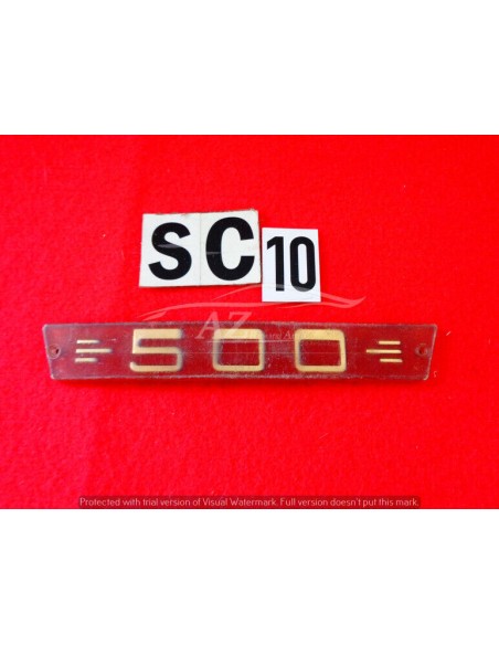 Logo targhetta Fregio Fiat 500 -  Az Ricambi  Sei alla ricerca di ricambi per la tua auto d’epoca?