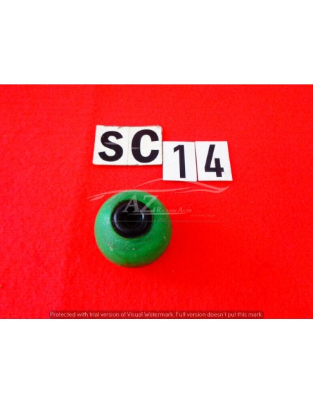 Pomello leva cambio in plastica verde logo Ferrari foro da 5mm