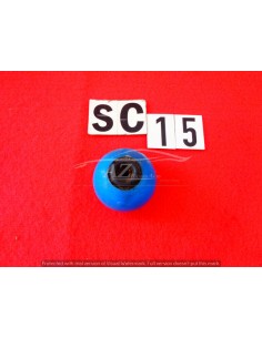 Pomello leva cambio in plastica blu logo Ferrari foro da 5mm 2