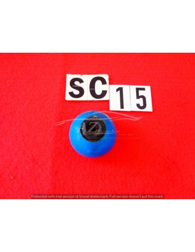 Pomello leva cambio in plastica blu logo...