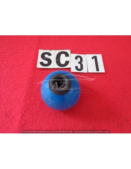 Pomello leva cambio in plastica blu segno zodiacale Gemelli