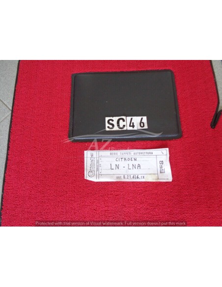 Tappeti in moquette rossa Citroen LN LNA -  Az Ricambi  Sei alla ricerca di ricambi per la tua auto d’epoca?