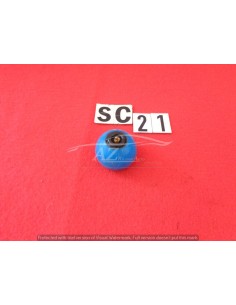 Pomello leva cambio in plastica blu teschio foro da 5mm 2