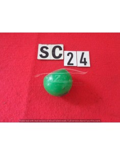 Pomello leva cambio in plastica verde milan foro da 5mm 2