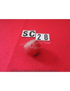 Pomello leva cambio in plastica rosso ariete foro da 5mm 2