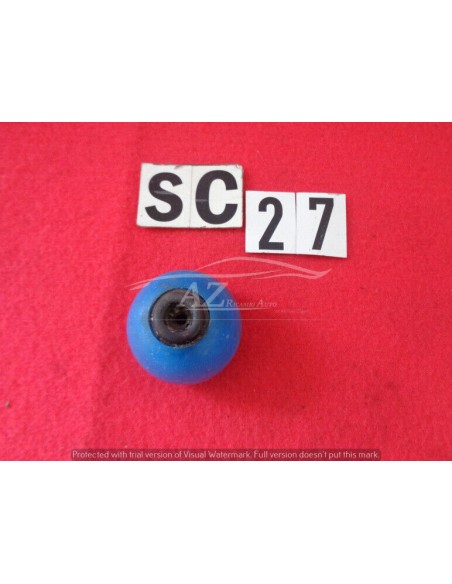 Pomello leva cambio in plastica blu inter foro da 5mm