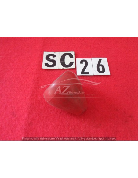 Pomello leva cambio in plastica rosso cagliari foro da 5mm