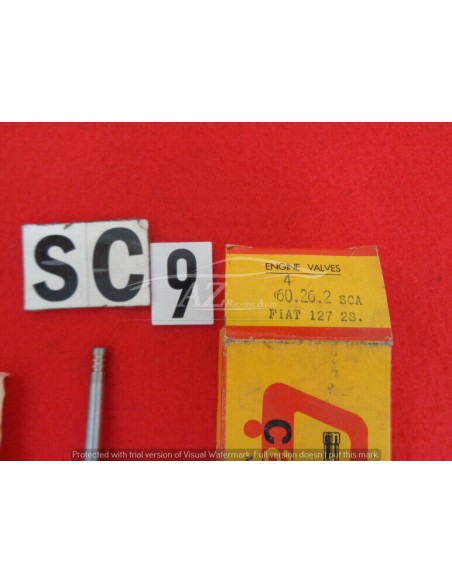 Valvola valvole scarico Fiat 127 2S Set 4 pezzi