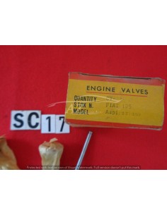 Valvola valvole aspirazione Fiat 125 41,5-8-17 Set 3 pezzi 2