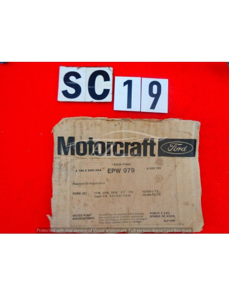 Pompa acqua Ford capri cortina granada V6 2.0 2.3 2.6 epw979 5005194