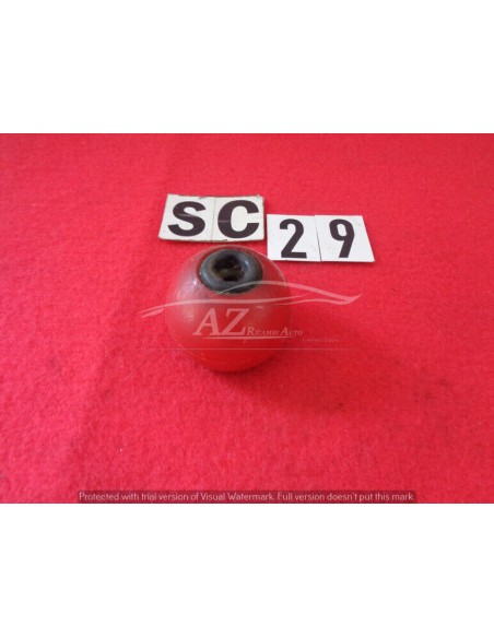 Pomello leva cambio in plastica rosso Alfa Romeo foro da 5mm