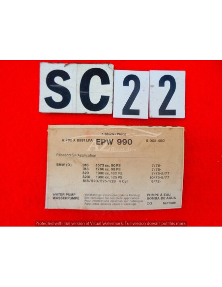 Pompa acqua Bmw 318 316 320 518 520 525 528
