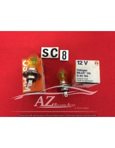 Lampadina 12v H4 60/55W gialla coppia -  Az Ricambi  Sei alla ricerca di ricambi per la tua auto d’epoca?