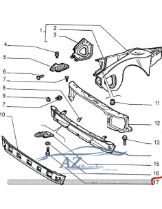 Traversa anteriore Fiat Croma Lancia Thema 88-96 82471066 -  Az Ricambi  Sei alla ricerca di ricambi per la tua auto d’epoca?