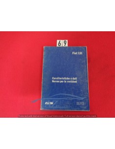 Manuale assistenza tecnica Fiat 131 -  Az Ricambi  Sei alla ricerca di ricambi per la tua auto d’epoca?