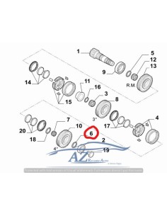 Anello di tenuta ingranaggio cambio Fiat Ducato 2300 JTD... 2