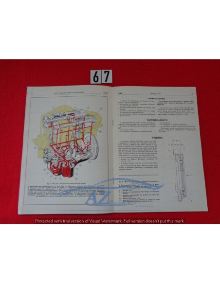 Manuale assistenza tecnica dati principali Fiat 125
