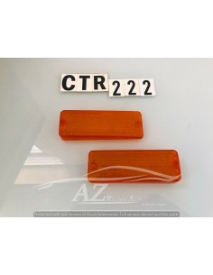 Plastica trasparente Fanalino Anteriore coppia Fiat 124...