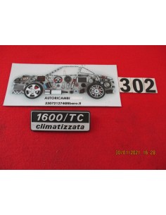 Logo fregio adesivo adatto a fiat 131 132 1600/tc climatizata in metallo -  Az Ricambi  Sei alla ricerca di ricambi per la tu...