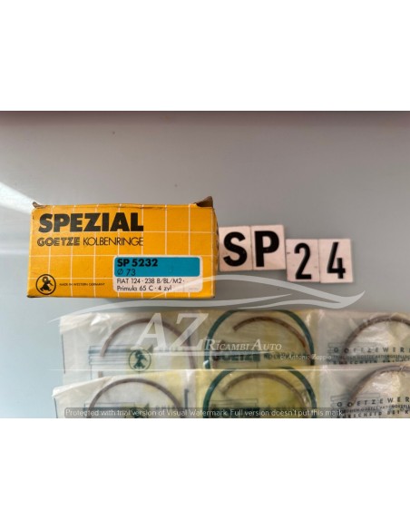 Fasce elastiche Fiat 124 diametro 73 + 10 SP 5235 -  Az Ricambi  Sei alla ricerca di ricambi per la tua auto d’epoca?