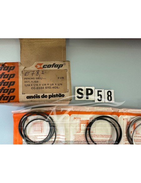 Fasce elastiche Perkins 1963 diametro: 78,2 -  Az Ricambi  Sei alla ricerca di ricambi per la tua auto d’epoca?