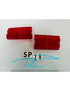 Plastica fanale posteriore Fiat 124 rosso nuova bellù 2