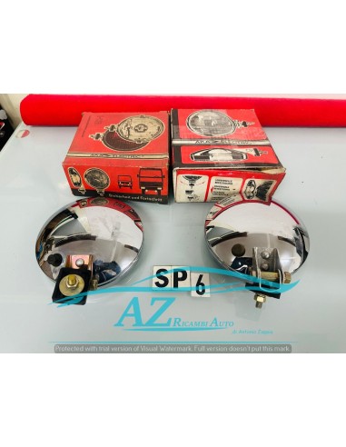 Fendinebbia giallo rotondo coppia diametro 150 -  Az Ricambi  Sei alla ricerca di ricambi per la tua auto d’epoca?