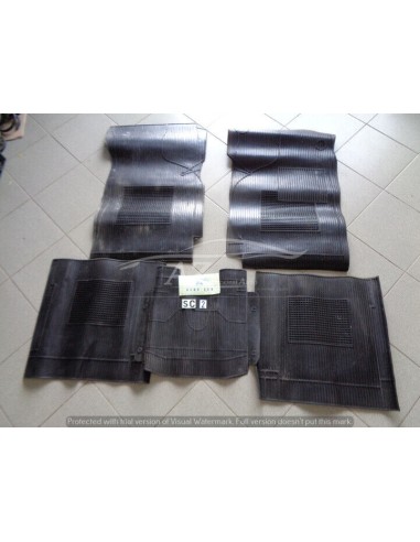 Tappeti in gomma Fiat 124 colore nero